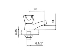 Кран для раковины MAMOLI ALFA-BETA 41470000A121