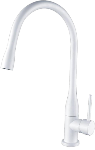 16035-F Смеситель однор. для кухни (БЕЛЫЙ) GANZER (5/1шт)