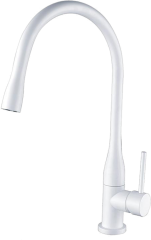 16035-F Смеситель однор. для кухни (БЕЛЫЙ)  GANZER  (5/1шт)