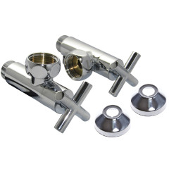 ВЕНТИЛЬ ЗАПОРНЫЙ УГЛОВОЙ КРЕСТ  1&quot; x 1/2&quot;  г/ш SMT8741SCH0410/2C