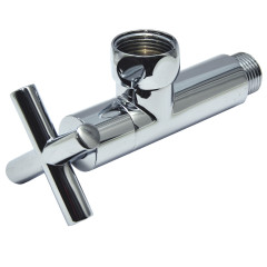 ВЕНТИЛЬ ЗАПОРНЫЙ УГЛОВОЙ КРЕСТ  1&quot; x 1/2&quot;  г/ш SMT8741SCH0410/2C