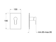Наружные части смесителя для душа CRISTINA OMEGA OG68613