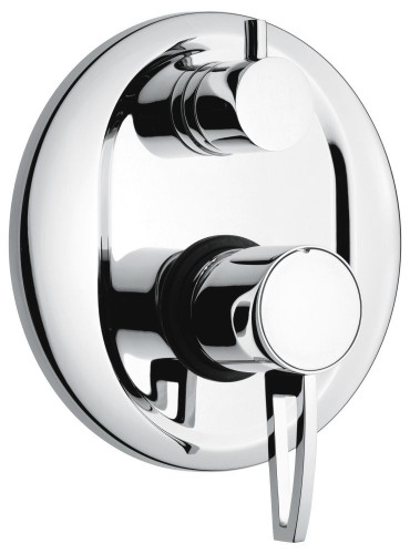 Emmevi Minu, однорычажный встраиваемый смеситель для душа, ручка со стержнем, с дивертером на 3 выхода, цвет хром