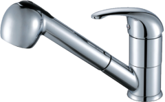 16029 Смес. для кухни с ВЫДВИЖНОЙ лейкой "GANZER" (6/1шт)