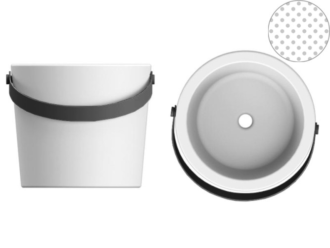 Раковина накладная Scarabeo BUCKET 8803NS/SENT