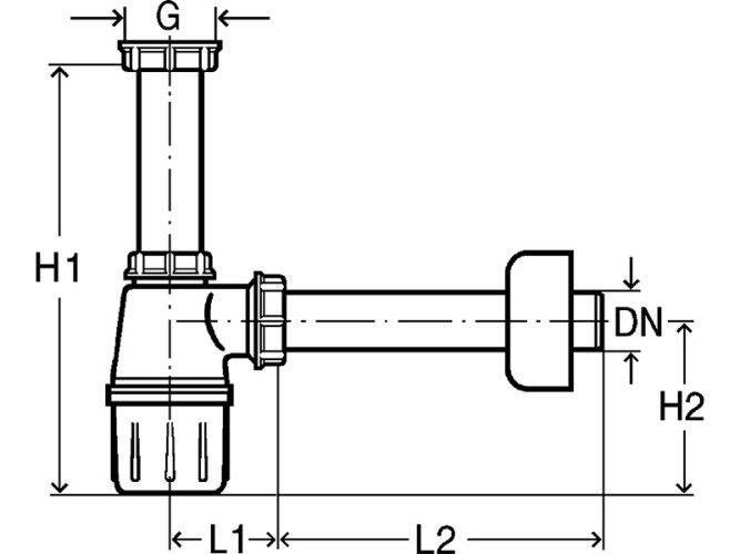 Сифон бутылочный VIEGA Viega Visign 151560