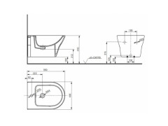 Биде подвесное TOTO MH BW10045G1