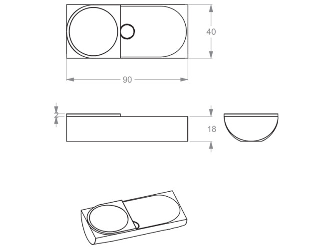 Раковина накладная RELAX DESIGN LODGE LX01 opac