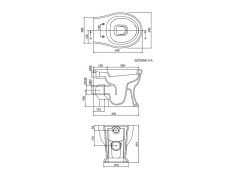 Унитаз напольный Scarabeo CASTELLANA 5306