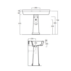 Пьедестал для раковины SIMAS EVOLUTION EVO 03 bia