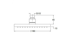 Верхний душ CRISTINA SANDWICH PD01692