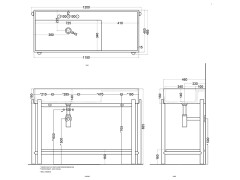 Консоль для раковины CIELO PLINIO PNST115 CM