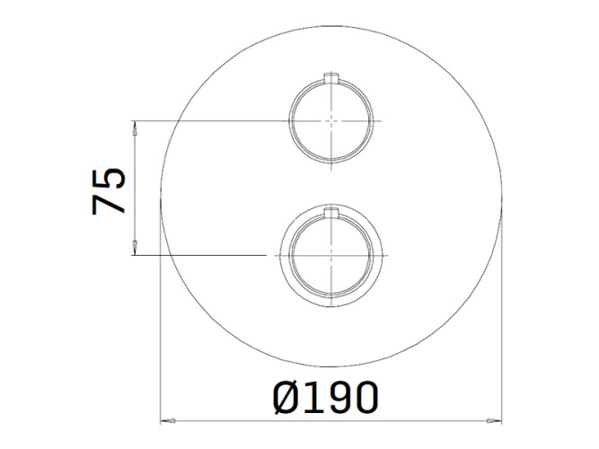 Смеситель для душа термостатический встраиваемый MAMOLI PICO 3247PE000001