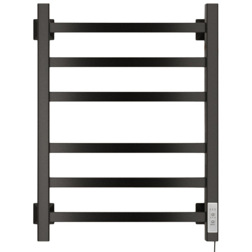 Полотенцесушитель Электрич.кабельный Ника STEP-1 60/40 RAL9005 черный матовый правый тэн