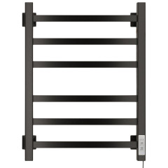 Полотенцесушитель Электрич.кабельный Ника STEP-1 60/40 RAL9005 черный матовый правый тэн