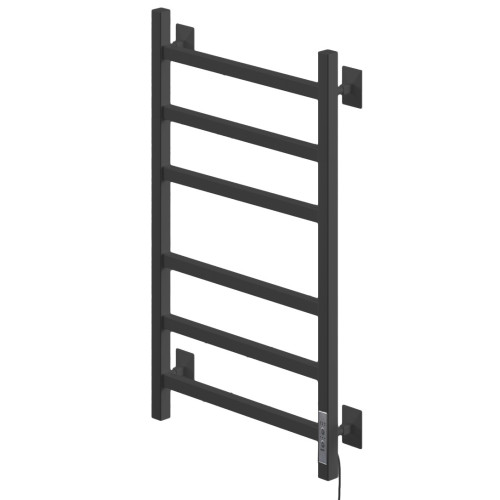 Полотенцесушитель Электрич.кабельный Ника STEP-1 60/40 RAL9005 черный матовый правый тэн