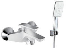 333531-F Смеситель од. для ванны кор. (бел/хром) ViEiR (10/1шт)