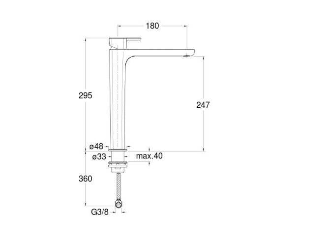Смеситель для раковины CRISTINA KING KG91251