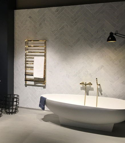 Cordivari Alessandra, полотенцесушитель водяной 600/530, цвет золото