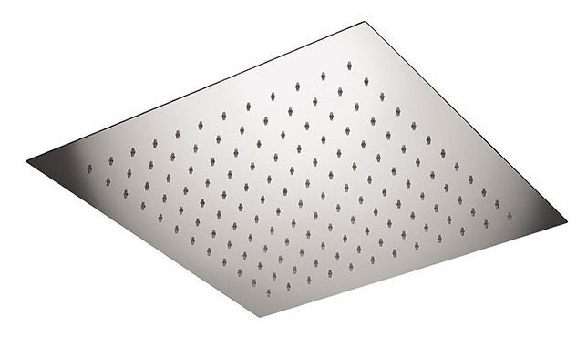 Daniel, квадратная потолочная душевая головка 44х44 см, 1 режим: дождь, цвет хром