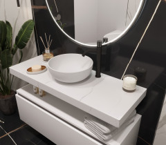 Столешница прямая FLAT CALACATTA 1210*460*70