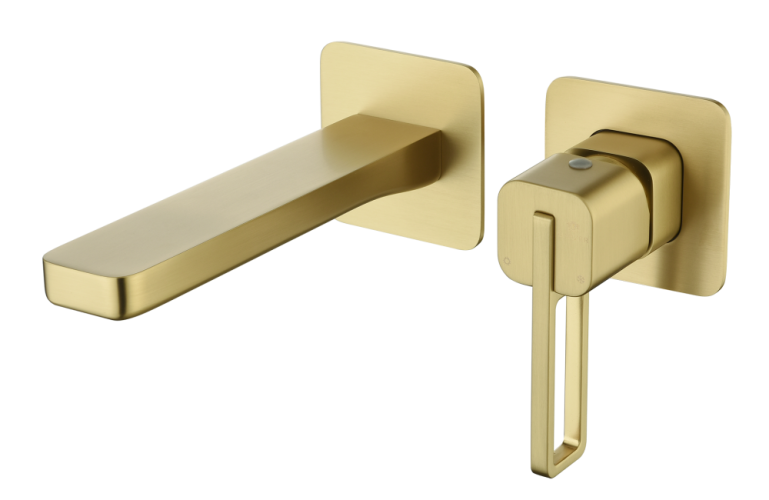 12144-S Встроенный смес для рак. (Мат. Золото) GANZER  (10/1шт)