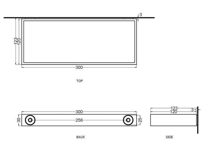 Полка-держатель CIELO ACCESSORIES ACB30 CM