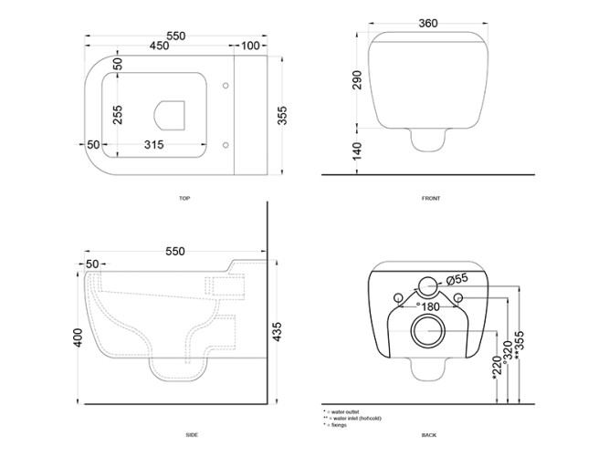Унитаз подвесной CIELO SHUI SHVSB AV
