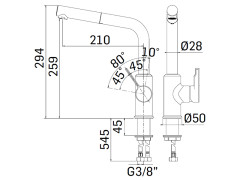 Смеситель для кухни MAMOLI PROGRAMMA CUCINA 756300000001