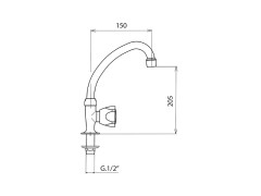 Кран для раковины MAMOLI ALFA-BETA 41460743A121