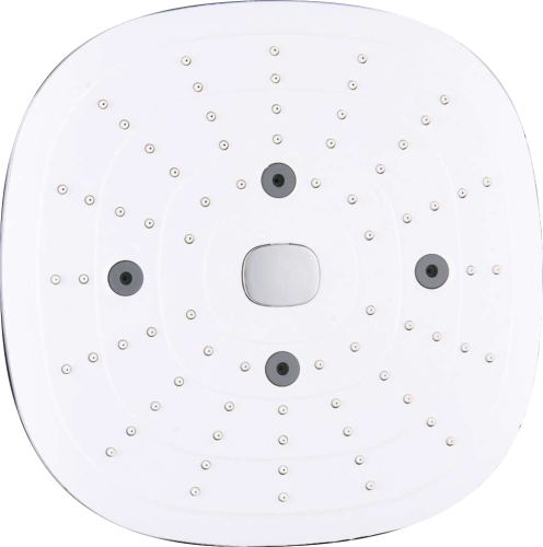 4122(HP) Лейка троп. белый 24*24см  (3-функций,кн) HANSEN (40/1шт)