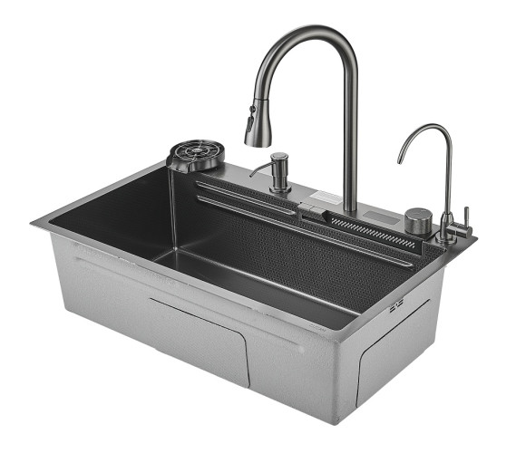 Мойка многофункциональная НЕРЖ (75х46мм) ГРАФИТ  САВОЛ.