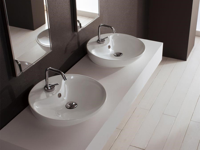 Раковина накладная Scarabeo SHAPE 8098