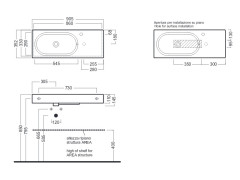 Раковина подвесная\встраиваемая HATRIA AREA YXDL01