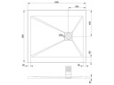 Душевой поддон с решеткой Scarabeo STEP 3014/23