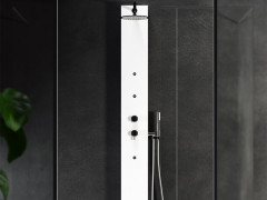 Душевая колонна из Luxolid с текстурой RELAX DESIGN ELLE-C bianco/ardesia