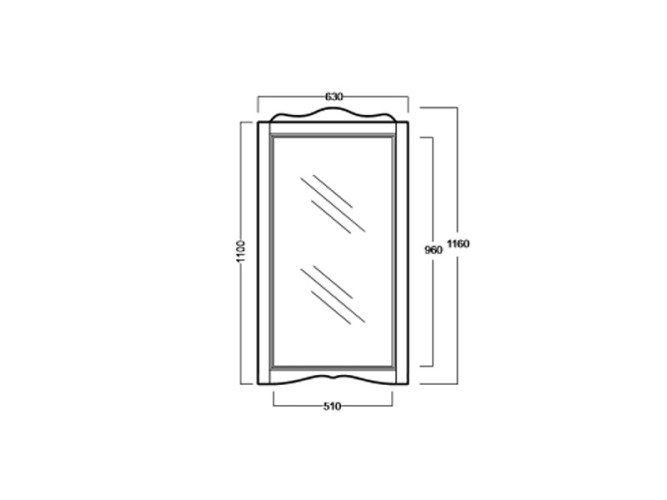 Зеркало в раме SIMAS ARCADE ARS1/bianco