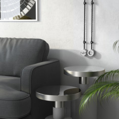 Переключатель/выключатель одноклавишный Vintage (серебро матовый/хром) W5812054