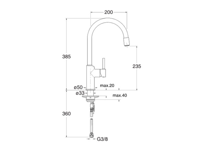 Смеситель для кухни CRISTINA KITCHEN KT50946