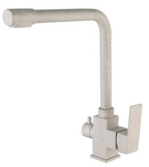 15025-A Смес. для кухни под фильт. выс. Г-обр. (НЕРЖ,БЕЖ.) ViEiR (10/1шт)