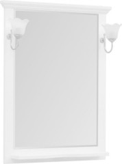 Зеркало Aquanet Лагуна 75 белый