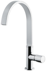 Emmevi Minu, однорычажный кухонный смеситель с поворотным изливом (излив 19,5 см), без донного клапана, цвет хром