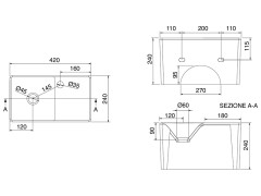 Раковина накладная/  подвесная Scarabeo SOFT-HUNG-CUBE 1522/SER