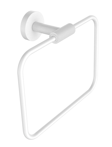 5511-F Полотенцедержатель кольцевой (БЕЛЫЙ) ViEiR  (20/1шт)