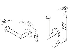 Держатель туалетной бумаги GEESA NEMOX 916509-07
