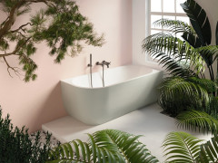 Ванна акриловая угловая пристенная DX глянцевая TREESSE CORA V057BL DX