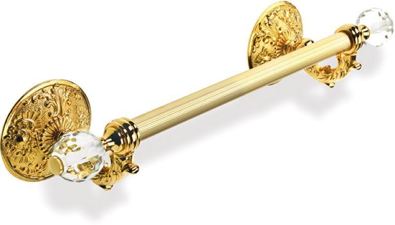 Stil Haus Noto Light, полотенцедержатель со стеклом Murano, длина 45 см, цвет хром