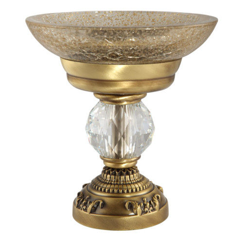 Mыльница настольная, стекло/бронза/Swarovski Migliore Cristalia