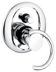 Внутристенный смеситель Twist на 2 выхода, цвет хром