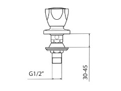 Кран для биде MAMOLI ALFA-BETA 51560000B021